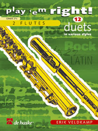 Erik Veldkamp: Play 'em Right! - 12 Duets in various styles: Flute: Instrumental