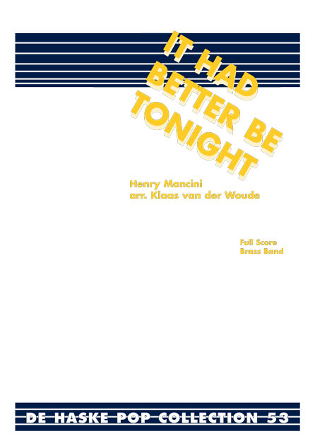 Henry Mancini: It Had Better Be Tonight: Brass Band: Score & Parts