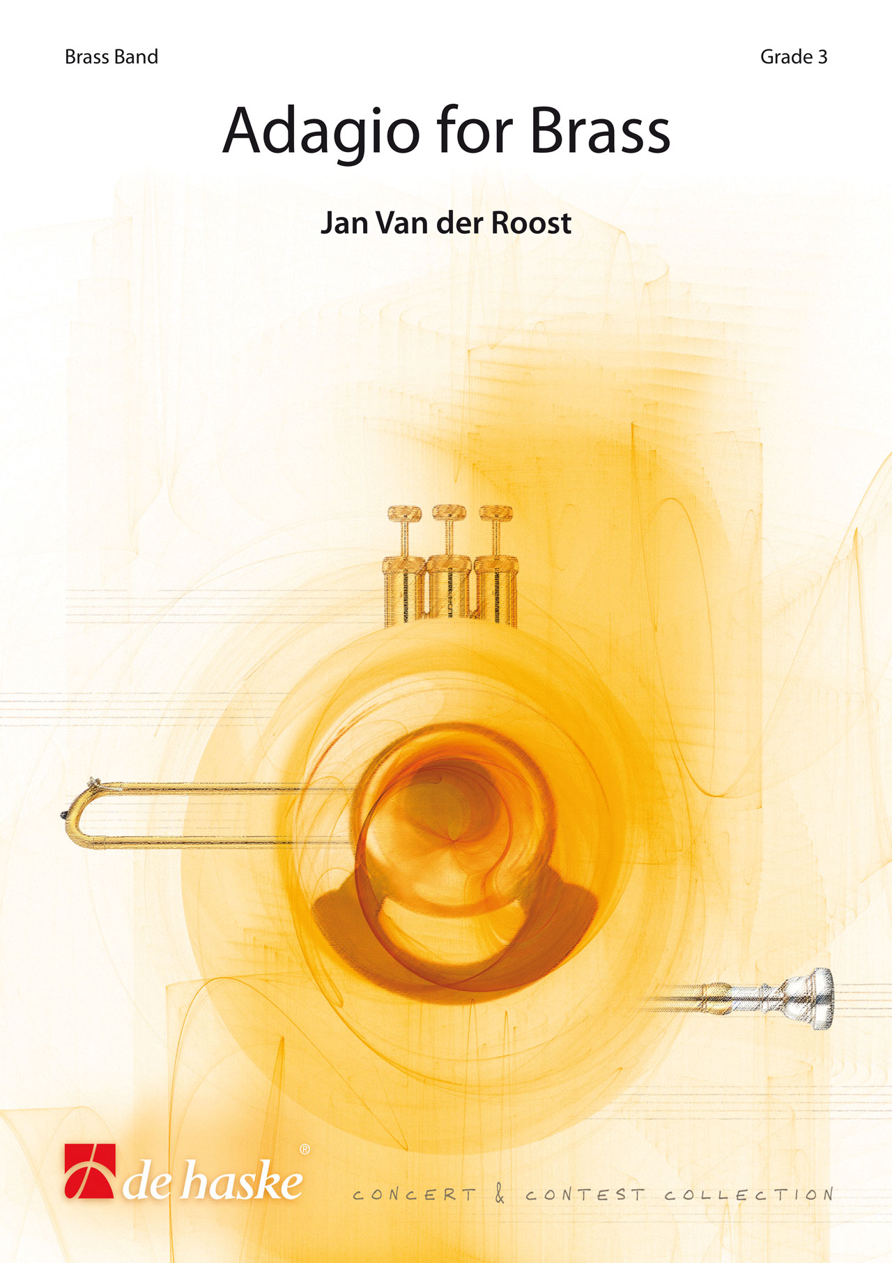 Jan Van der  Roost: Adagio for Brass: Brass Band: Score & Parts