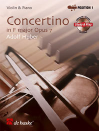 Adolf Huber: Concertino in F major Opus 7: Violin: Instrumental Work