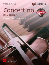 Grazyna Bacewicz: Concertino in G major: Violin: Instrumental Work