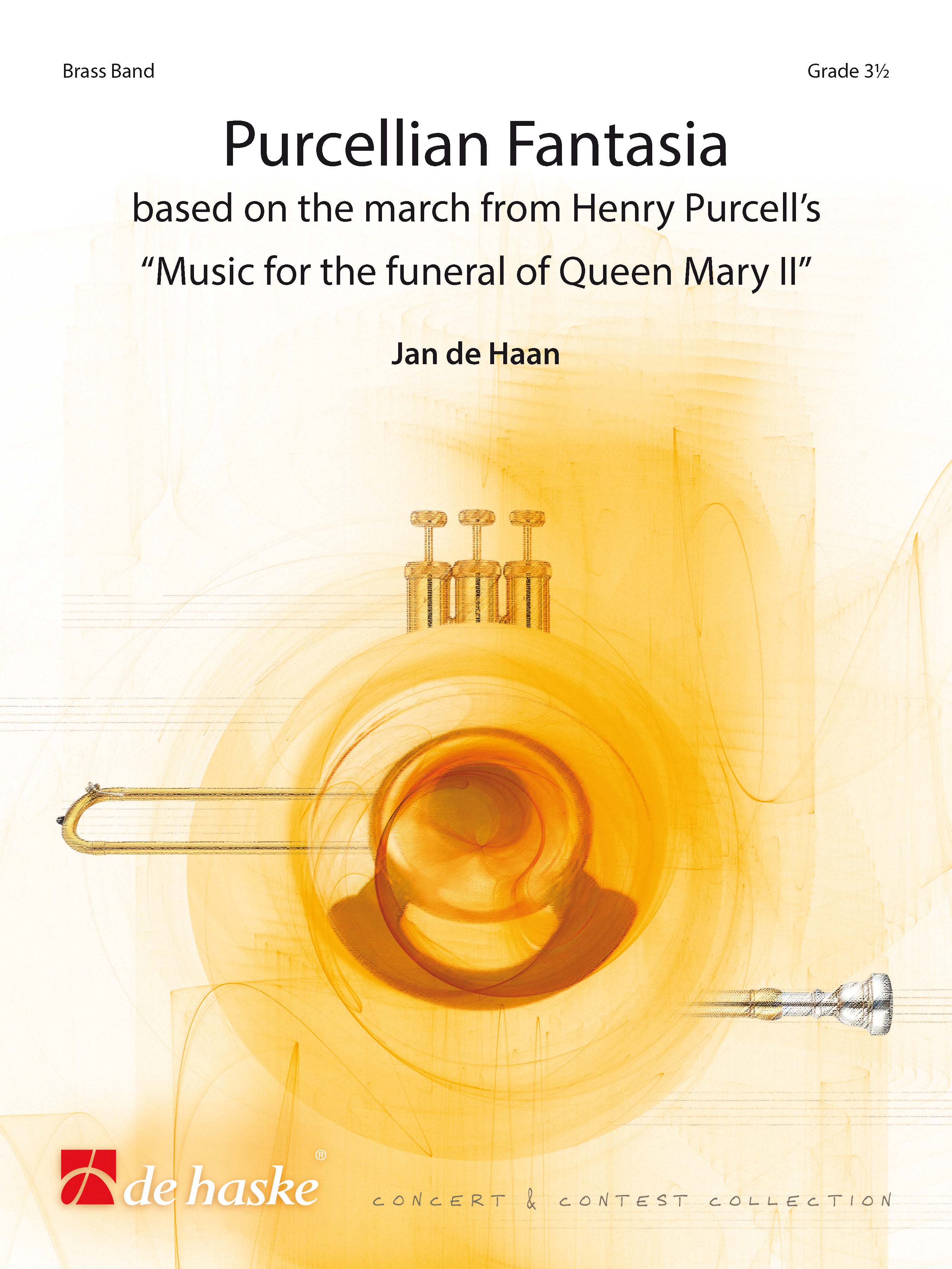 Jan de Haan: Purcellian Fantasia: Brass Band: Score & Parts