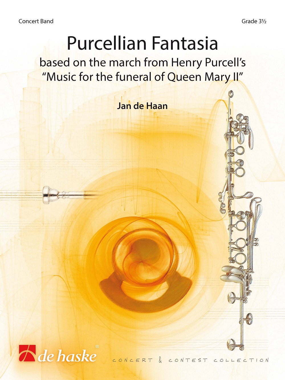 Jan de Haan: Purcellian Fantasia: Concert Band: Score