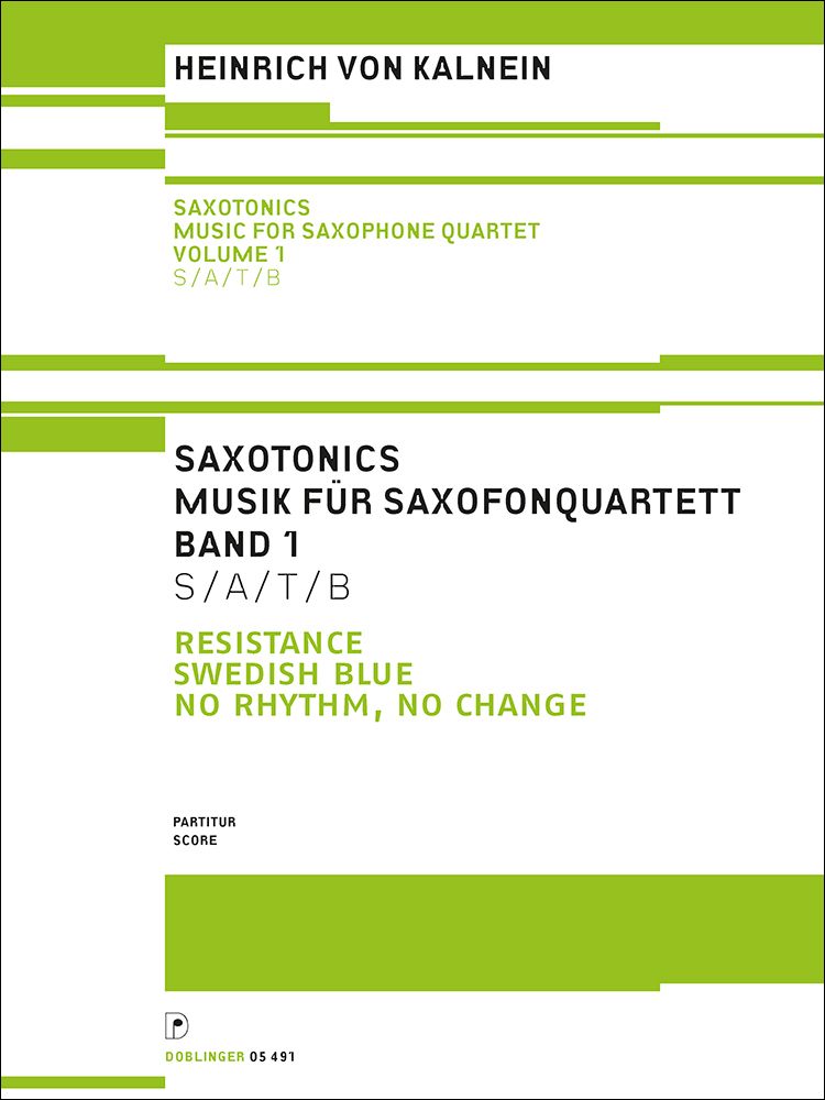 Heinrich von Kalnein: Saxotonics: Woodwind Ensemble: Score