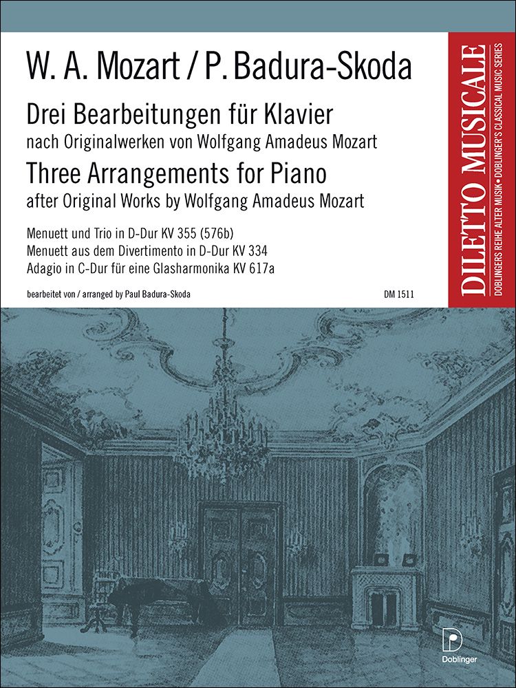 Wolfgang Amadeus Mozart: Three Arrangements For Piano: Piano: Instrumental Album