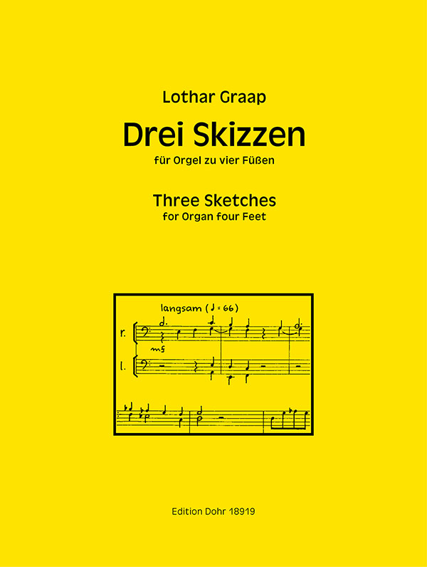 Lothar Graap: Drei Skizzen Fr Orgel Zu Vier Fen: Organ: Instrumental Work