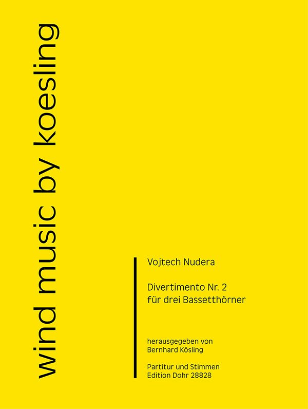 Vojtech Nudera: Divertimento No.2: Clarinet Ensemble: Score and Parts