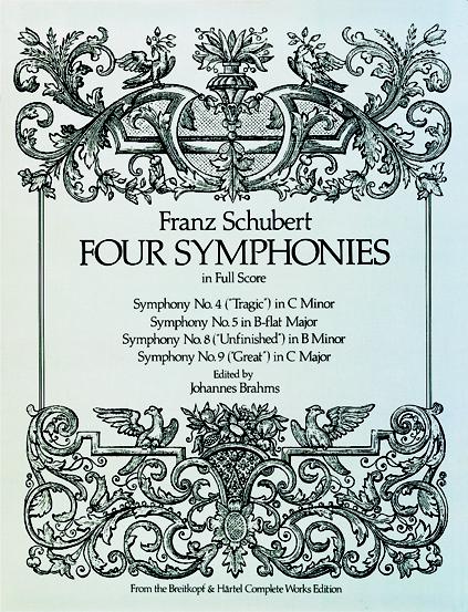 Franz Schubert: Four Symphonies: Orchestra: Score