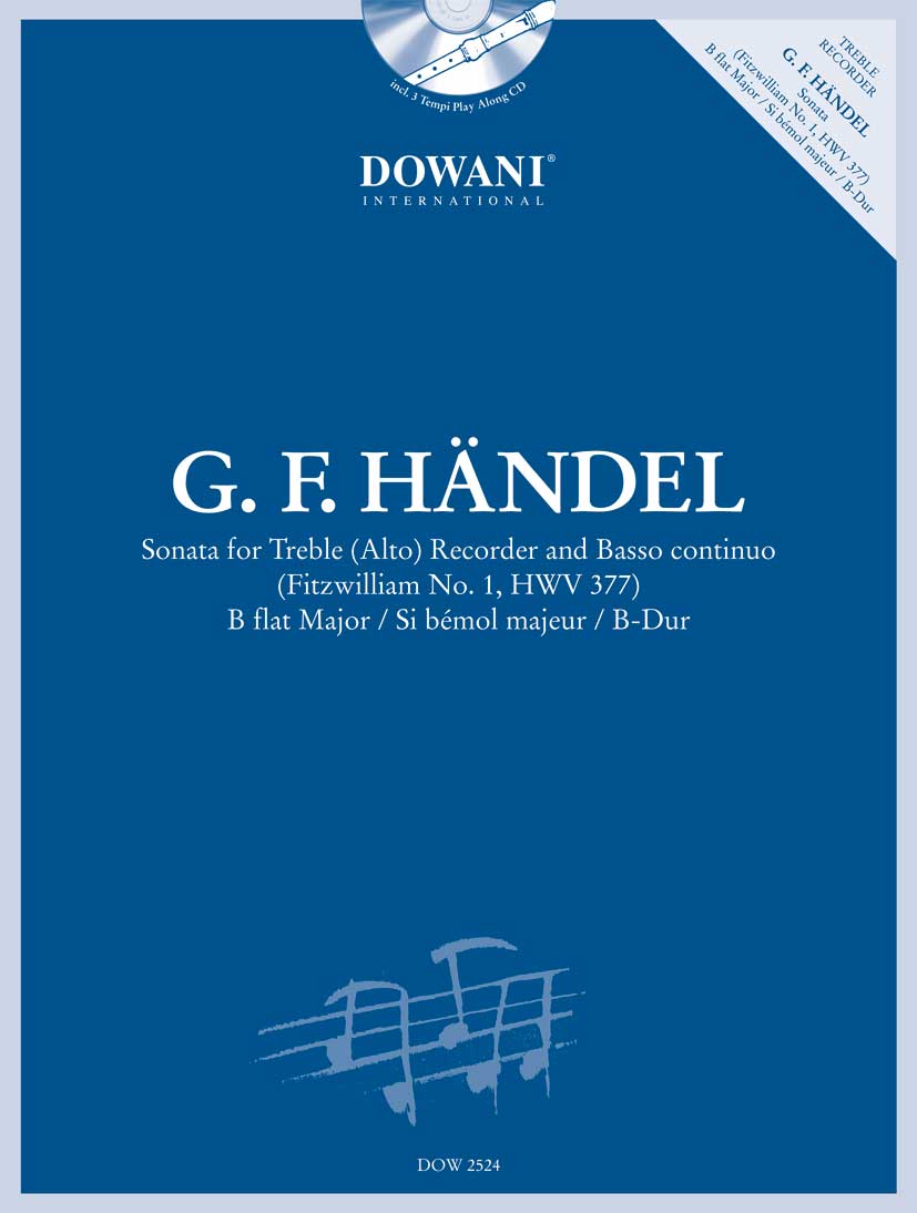 Georg Friedrich Hndel: Sonate B-flat major (Fitzwilliam No.1 HWV 377): Treble