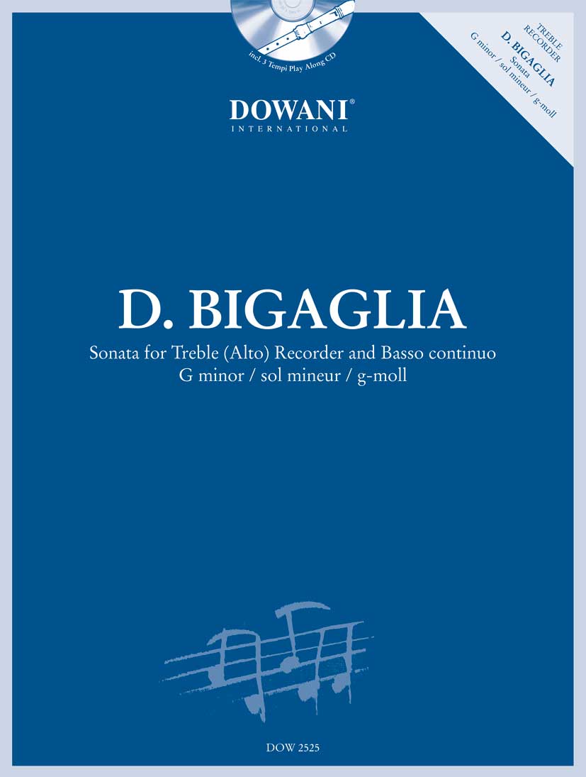 D. Bigaglia: Sonata in g-moll: Treble Recorder
