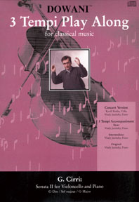 Giovanni Battista Cirri: Sonata II for Violoncello and Piano in G Major: Cello:
