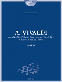 Antonio Vivaldi: Sonata No. 5 for Cello and Basso continuo (Piano): Cello