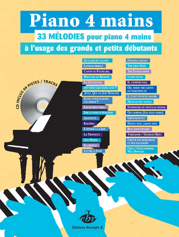 33 Melodies a L'Usage Des Petits Et Grands: Piano Duet: Mixed Songbook