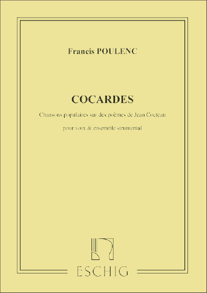 Francis Poulenc: Cocardes Partition: Ensemble