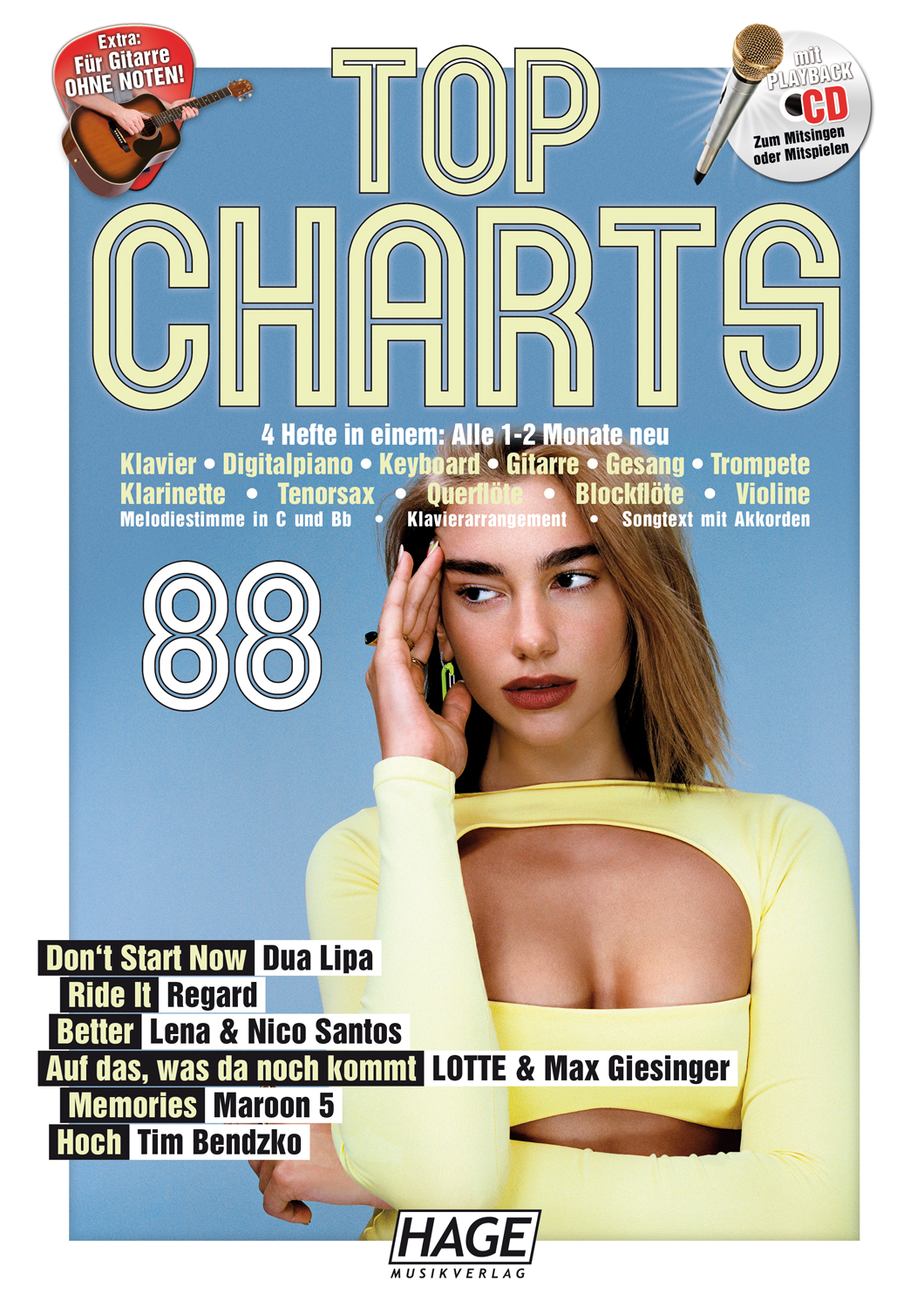 Top Charts 88: Piano  Vocal  Guitar: Mixed Songbook