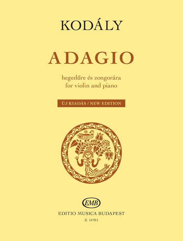 Zoltn Kodly: Adagio For Violin And Piano: Violin: Score