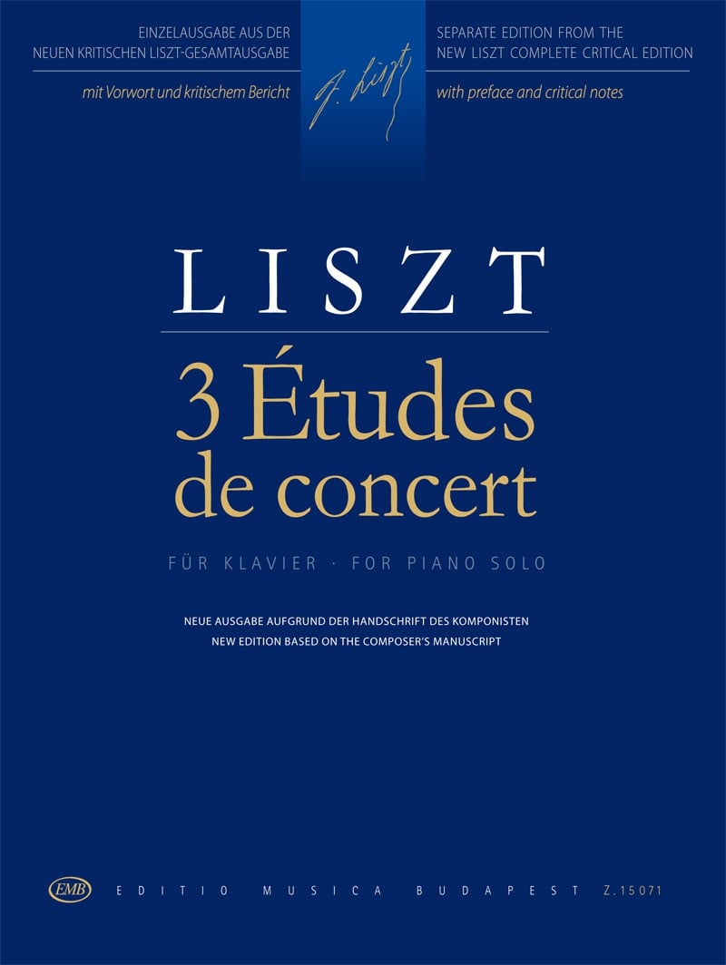 Franz Liszt: 3 tudes de concert: Piano: Instrumental Album