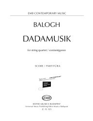 Mt Balogh: Dadamusik: String Ensemble: Score