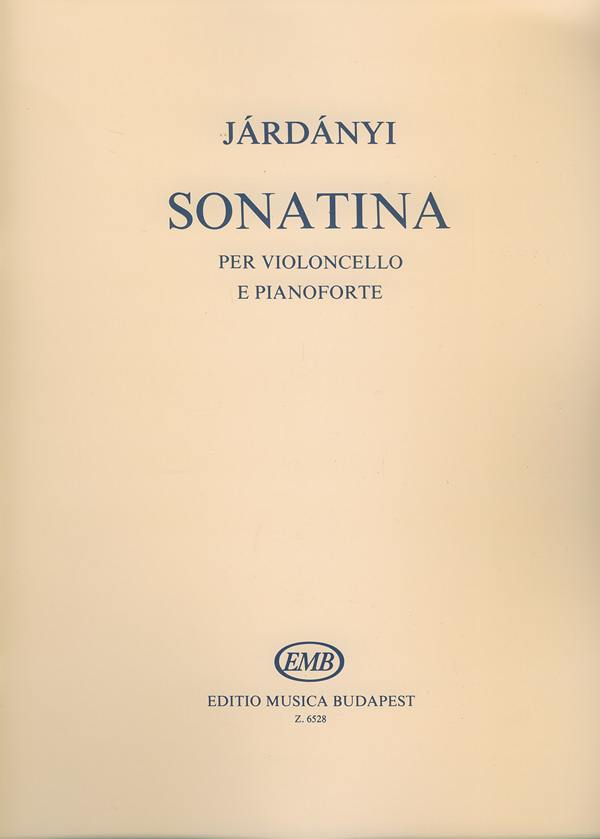 Pal Jardanyi: Sonatine: Cello: Instrumental Work