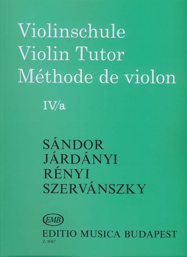 Sandor  Jardanyi  Szervansky: Violinschule - Violin Tutor -Mthode de Violon