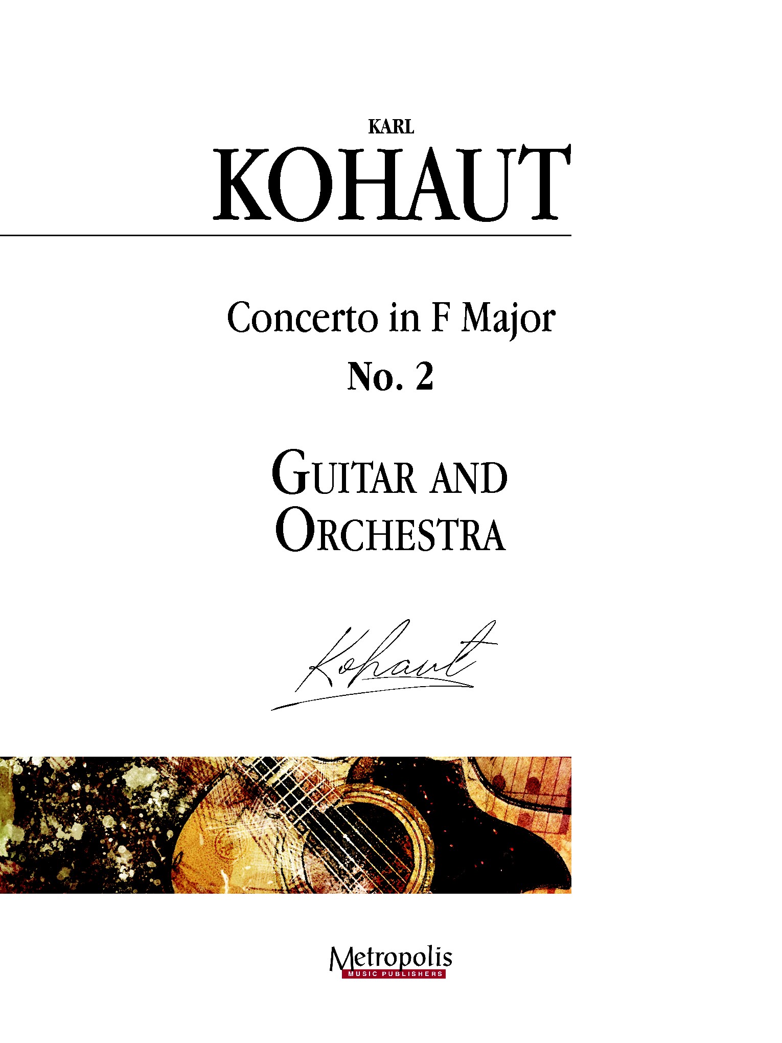 Karl Kohaut: Concerto in F Major  No. 2: Orchestra: Score and Parts