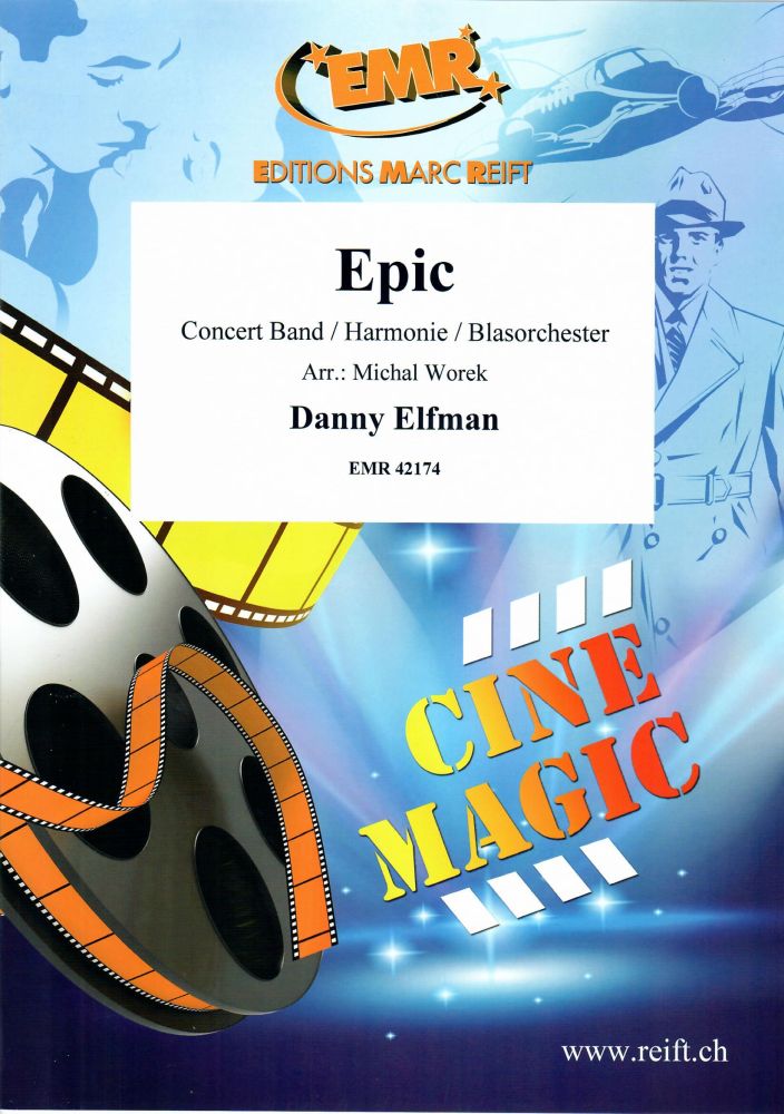 Danny Elfman: Epic: Concert Band: Score and Parts