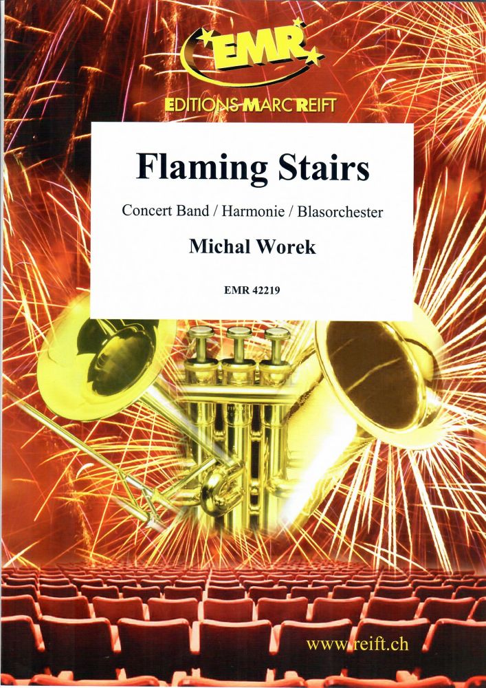 Michal Worek: Flaming Stairs: Concert Band: Score and Parts