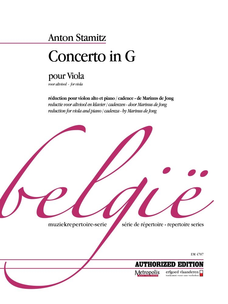 Anton Stamitz: Concerto for Viola and Orchestra: Orchestra: Score and Parts