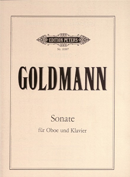 Friedrich Goldmann: Sonate fr Oboe und Klavier: Oboe: Instrumental Work