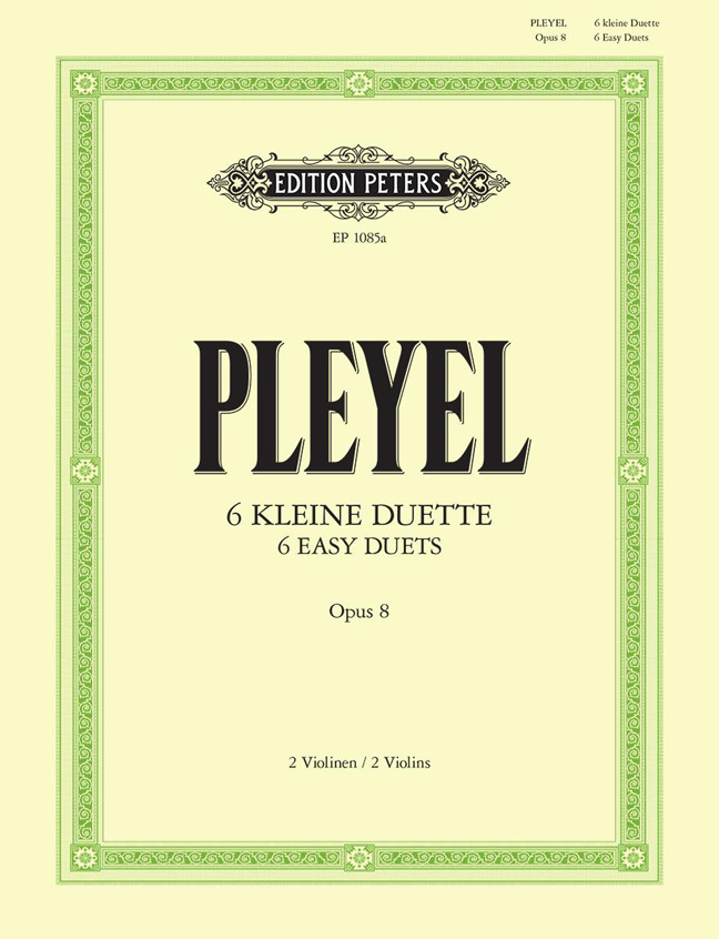Ignace Pleyel: Duos(6) Op.8: Violin Duet: Instrumental Work