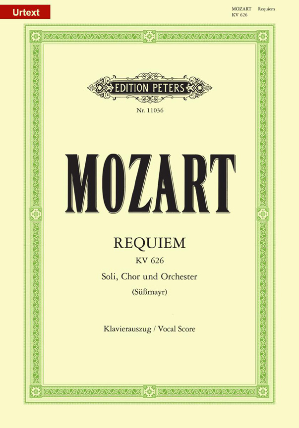 Wolfgang Amadeus Mozart: Requiem In D Minor K626: Mixed Choir: Vocal Score