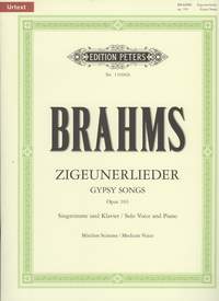 Johannes Brahms: 8 Zigeunerlieder: Voice: Vocal Album