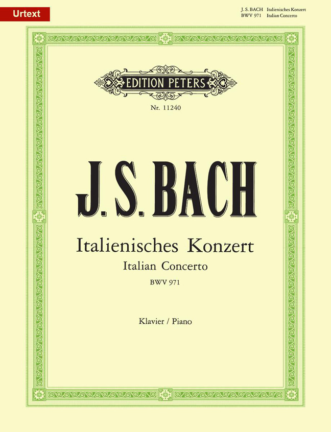 Johann Sebastian Bach: Italian Concerto BWV 971: Piano: Instrumental Work