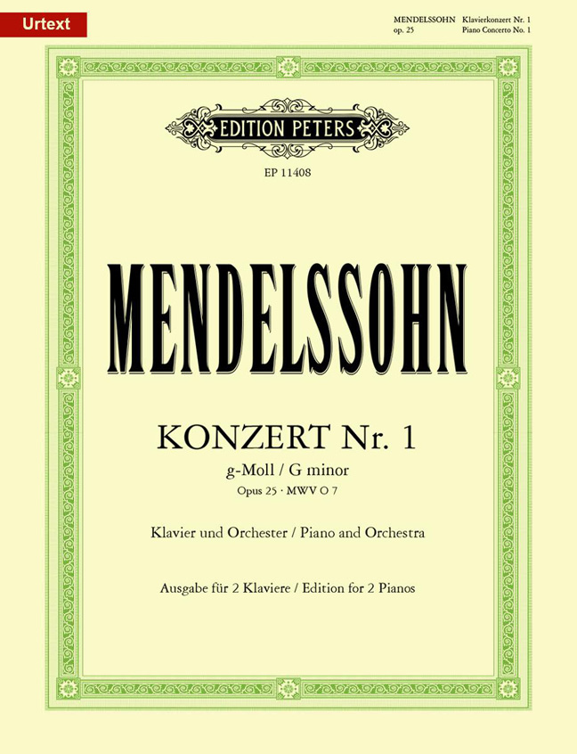 Felix Mendelssohn Bartholdy: Piano Concerto No.1 G minor Op. 25: Piano Duet: