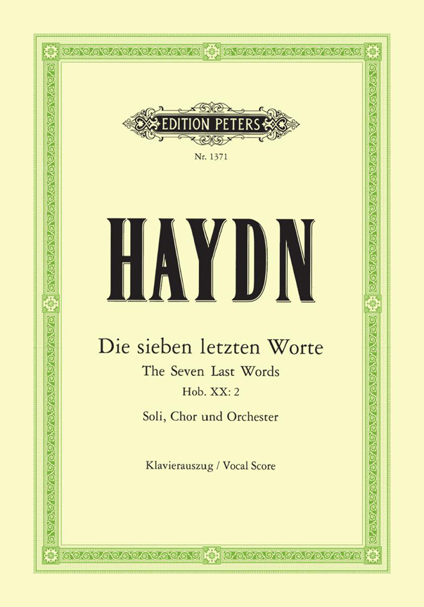 Franz Joseph Haydn: Die sieben Worte des Erlsers (KA): SATB: Vocal Score