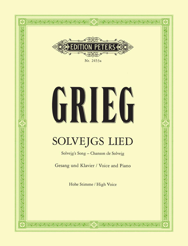 Edvard Grieg: Solvejgs Lied: High Voice: Vocal Work