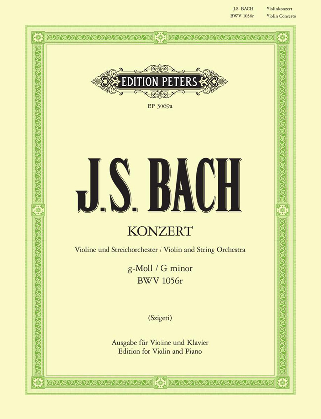 Johann Sebastian Bach: Concert G Bwv1056: Viola: Score