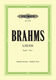 Johannes Brahms: Complete Songs - Volume 1: Voice: Vocal Score