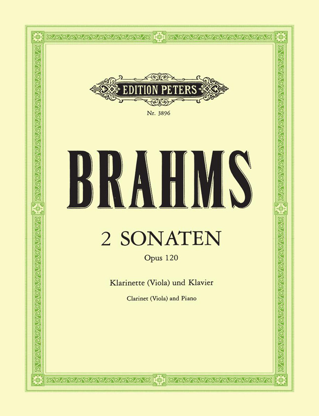 Johannes Brahms: 2 Sonatas For Clarinet or Viola: Clarinet: Instrumental Album