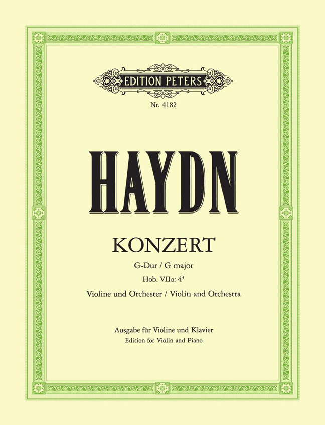 Franz Joseph Haydn: Violin Concerto No.2 In G: Violin: Instrumental Work