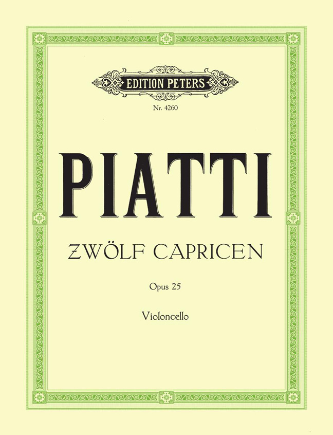 Carlo Alfredo Piatti: 12 Caprices Op.25: Cello: Instrumental Work