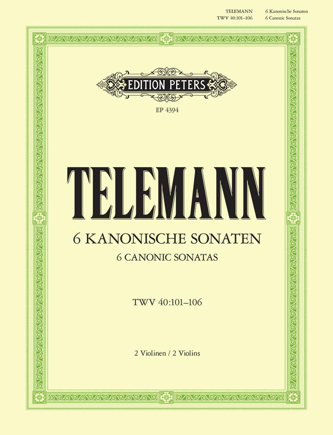 Georg Philipp Telemann: 6 Sonatas In Canon Form: Violin Duet: Instrumental Work
