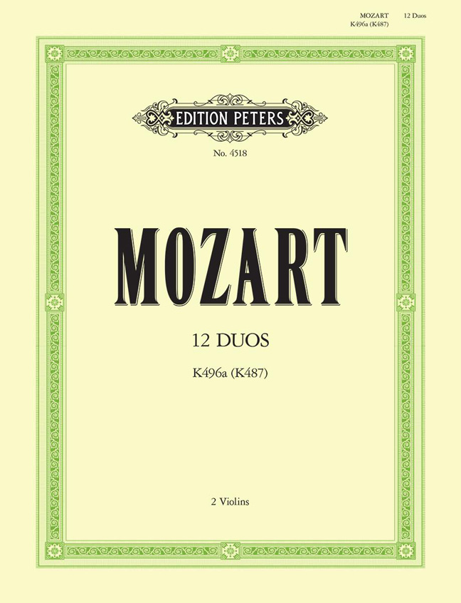 Wolfgang Amadeus Mozart: 12 Duos K496a/K487: Violin Duet: Instrumental Album