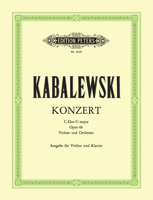 Dmitri Kabalevsky: Concerto in C Op.48: Violin: Instrumental Work