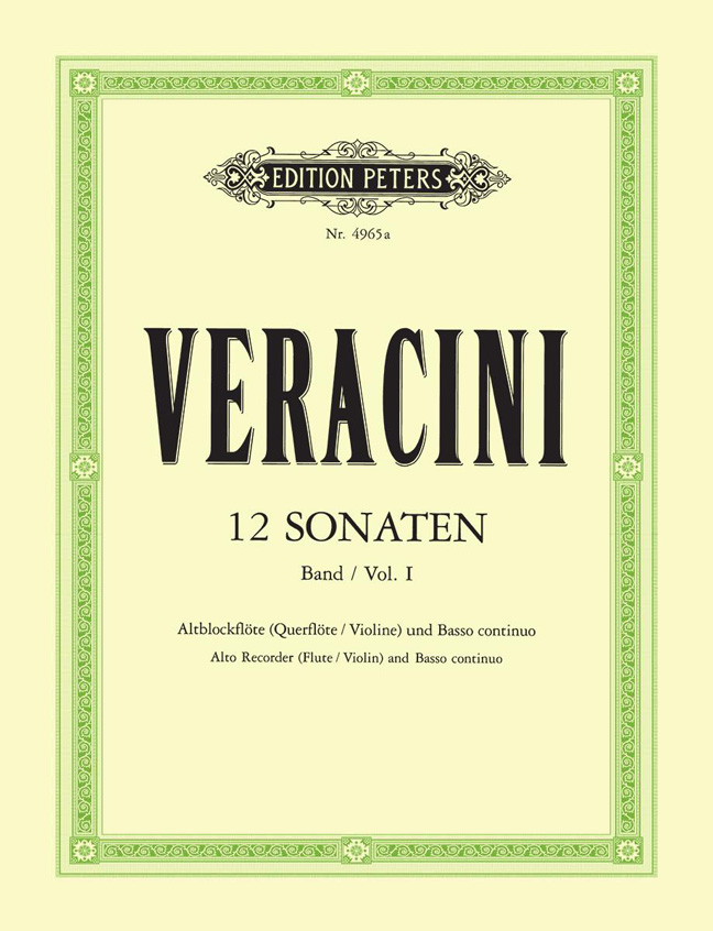 Francesco Maria Veracini: 12 Sonatas Op.1 Vol.1: Violin: Instrumental Album