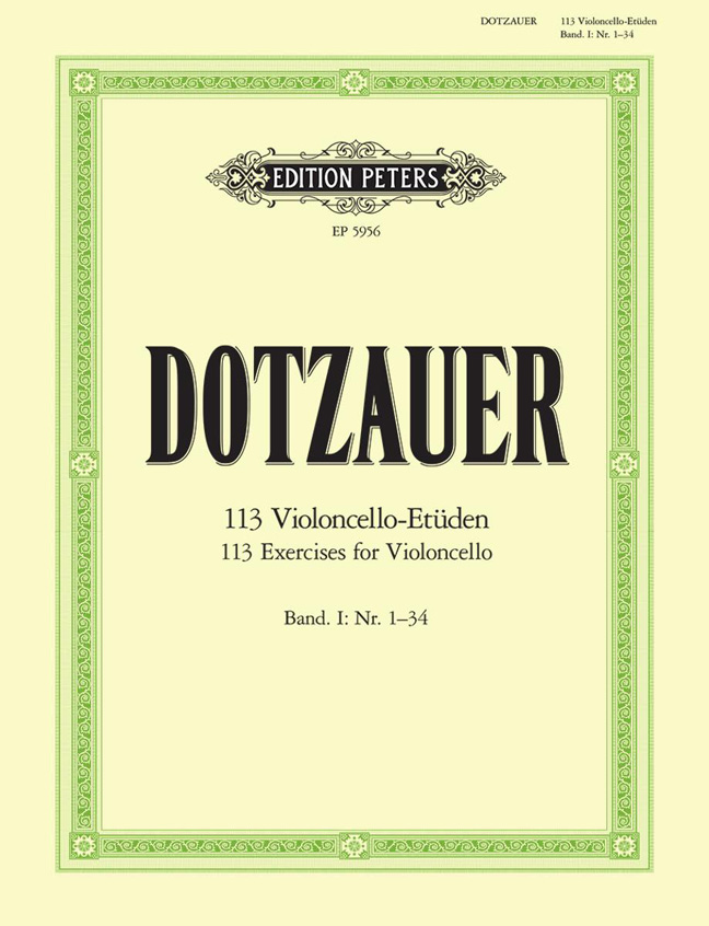 Friedrich Dotzauer: Etudes(113) 1: Cello: Instrumental Work