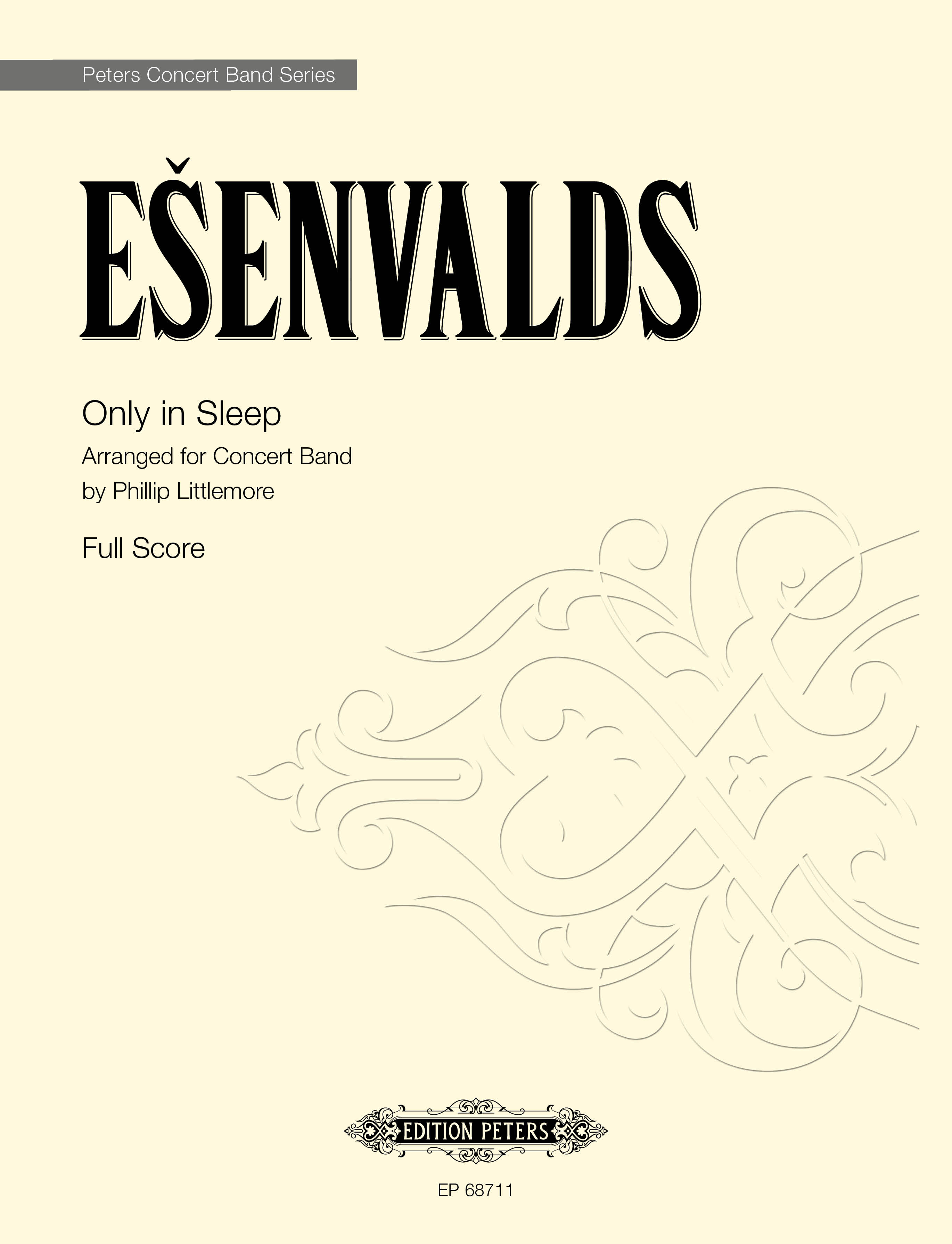 Eriks Esenvalds: Only in Sleep: Concert Band: Score