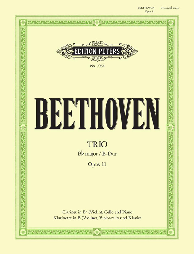 Ludwig van Beethoven: Clarinet Trio Bb Op. 11: Piano Trio: Instrumental Work