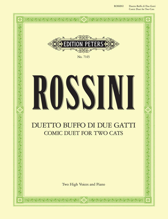 Gioachino Rossini: Duetto Buffo Di Due Gatti: Voice: Vocal Score