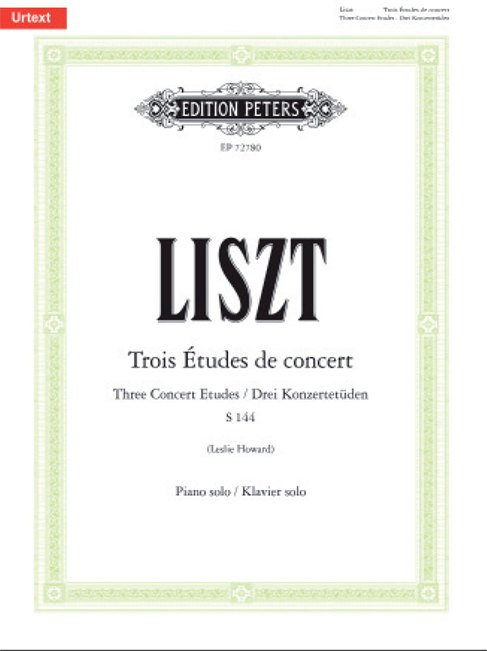 Franz Liszt: Trois tudes de concert: Piano: Instrumental Work
